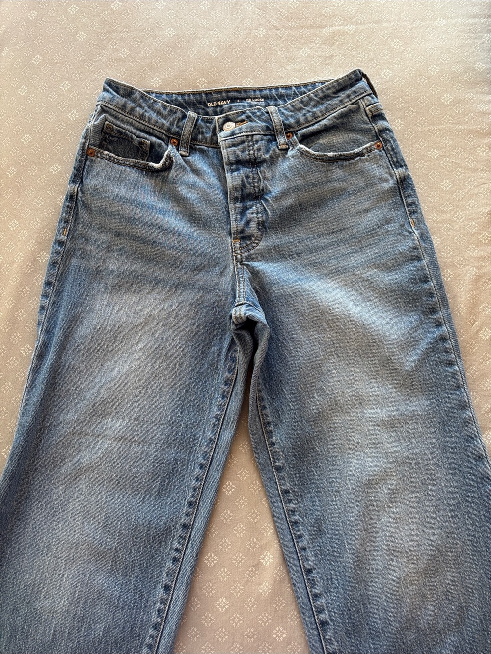 OLD NAVY OG LOOSE HIGH RISE JEANS in Size 6